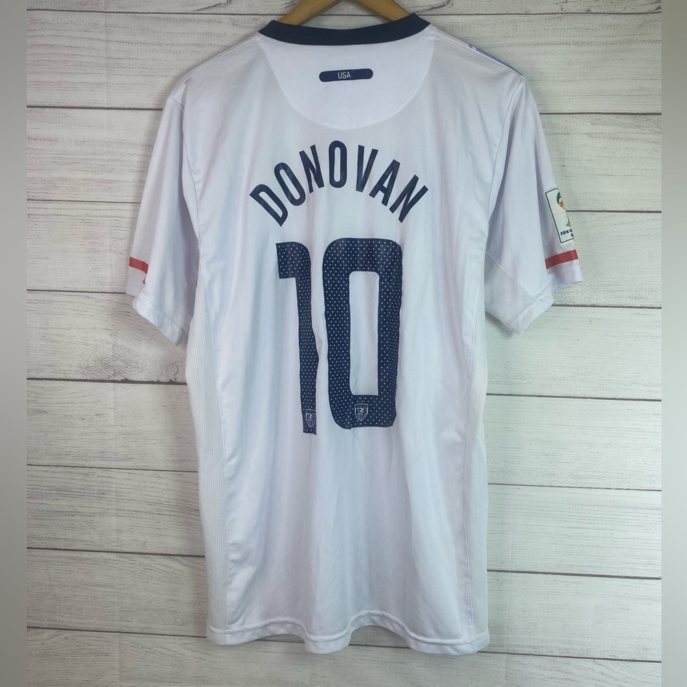 Vintage Nike 2014 FIFA World Cup Cup Brazil USA #10 Donavan Men’s Jersey - Picture 8 of 13